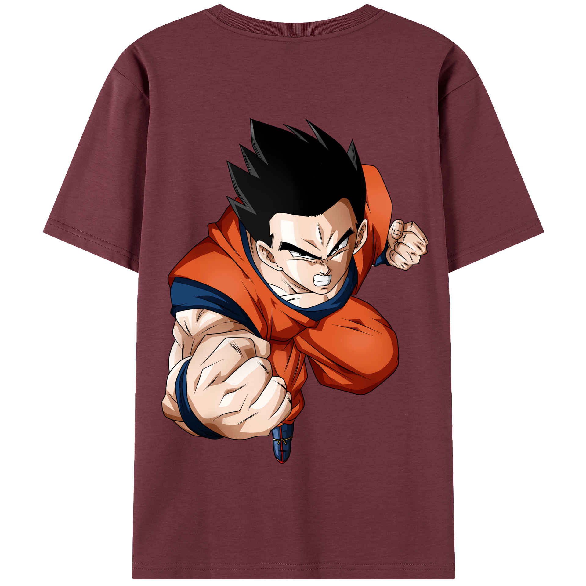 （画像用） ドラゴンボール 孫 悟飯（そんごはん）DRAGON BALL Son Gohan 綿100％半袖Tシャツ（背面プリント）